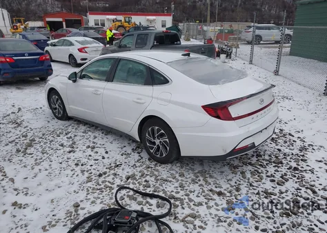2023 Hyundai Sonata Hybrid Blue z USA, uszkodzony, nr VIN KMHL24JJ1PA079801